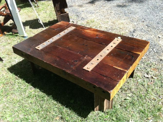 Trinity beams and steel. 53" x 35.75" x 17.5h