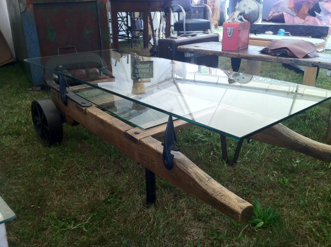 Vintage Handtruck Coffee Table