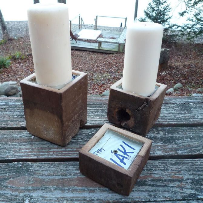 Historic Pillar Candle Holders (Limited sets available).